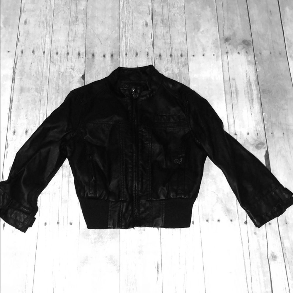 Black half jacket